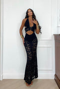 Completo top e gonna in pizzo