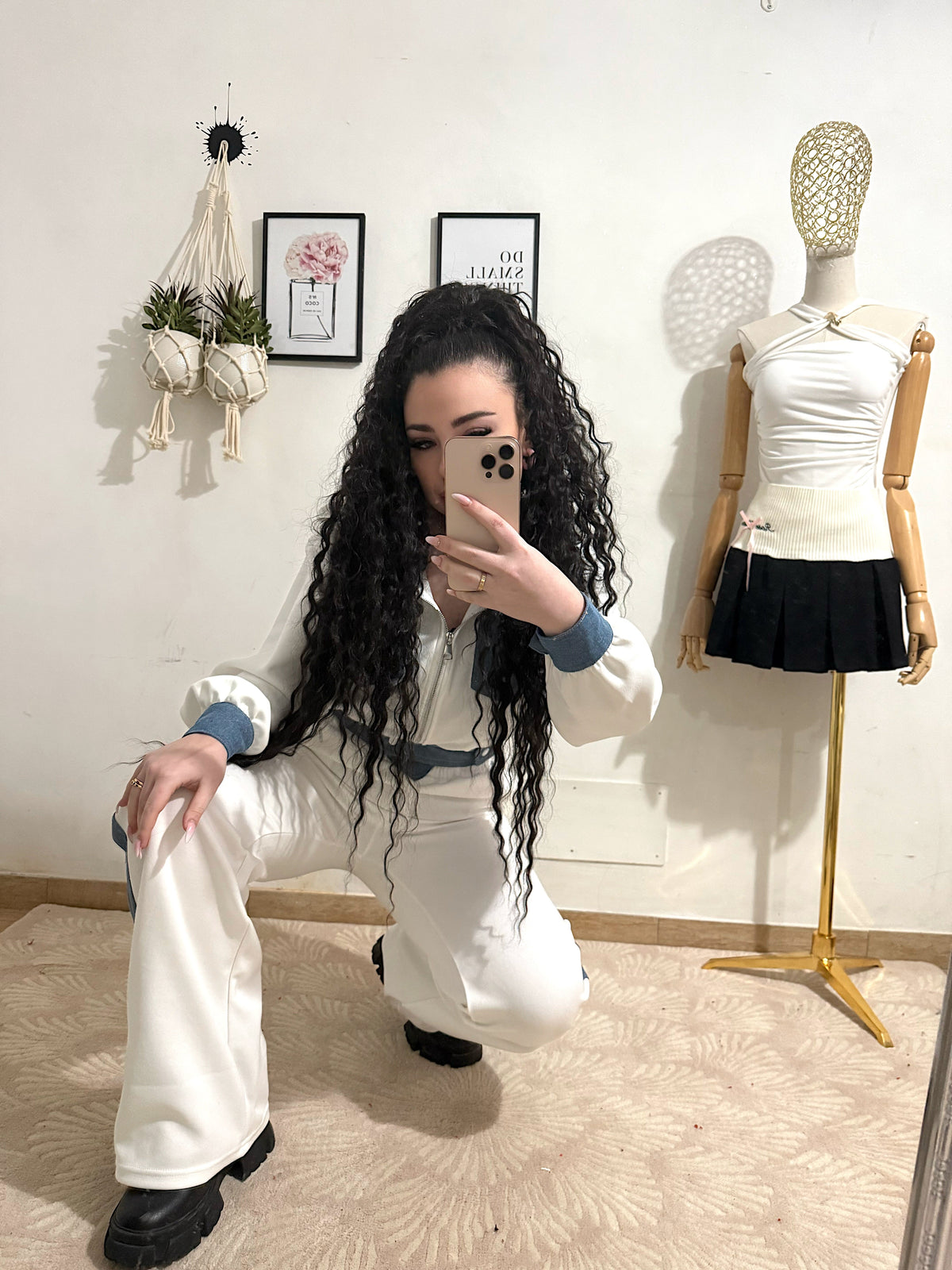 Tuta sportiva in denim