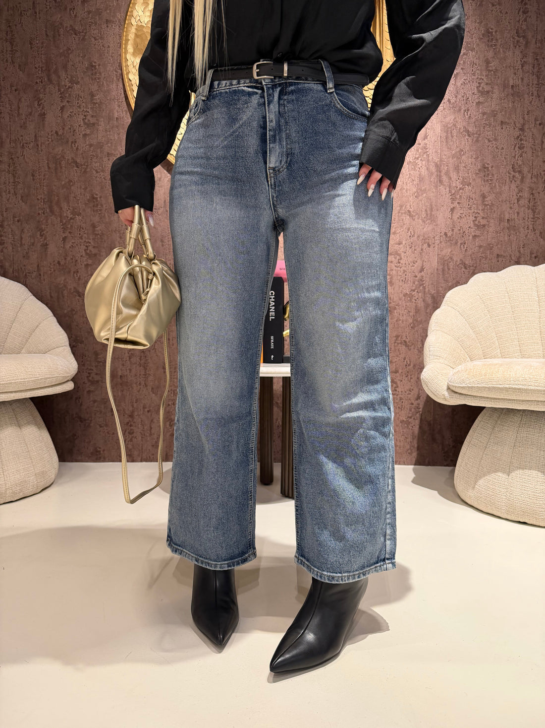 Jeans urban con cinturina