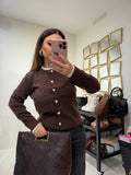 Maglione a trecce con cuori