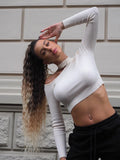 Maglioncino bianco con choker