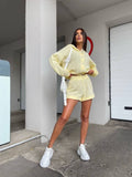 Set short più camicia giallo pastello