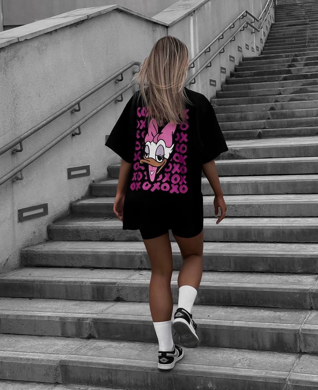 Set T-shirt xo xo nera e short