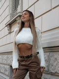 Maglione panna bordino oro