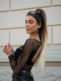 Coda #t2/27/613 liscia con Coulisse Biondo Degradè