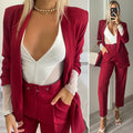 Completo giacca e pantalone bordeaux