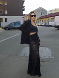 Gonna in pizzo nera