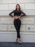 Blusa in velo con top