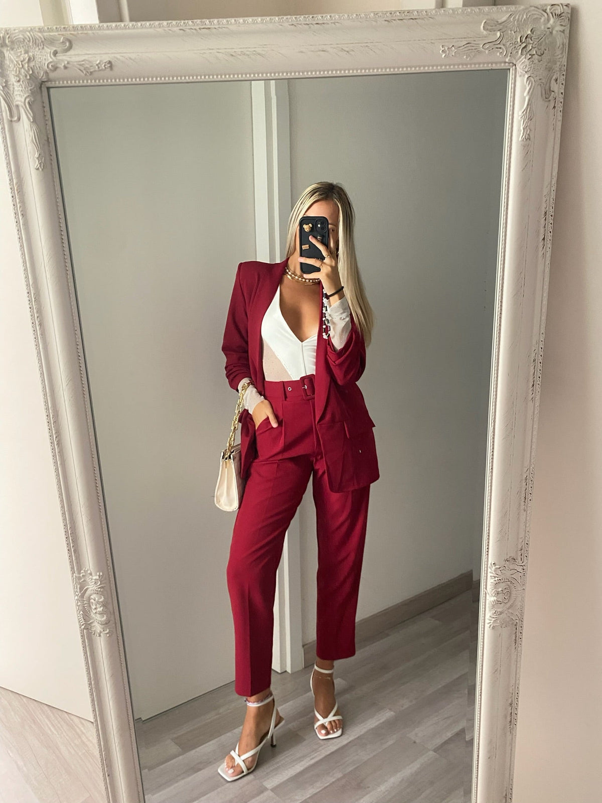Completo giacca e pantalone bordeaux