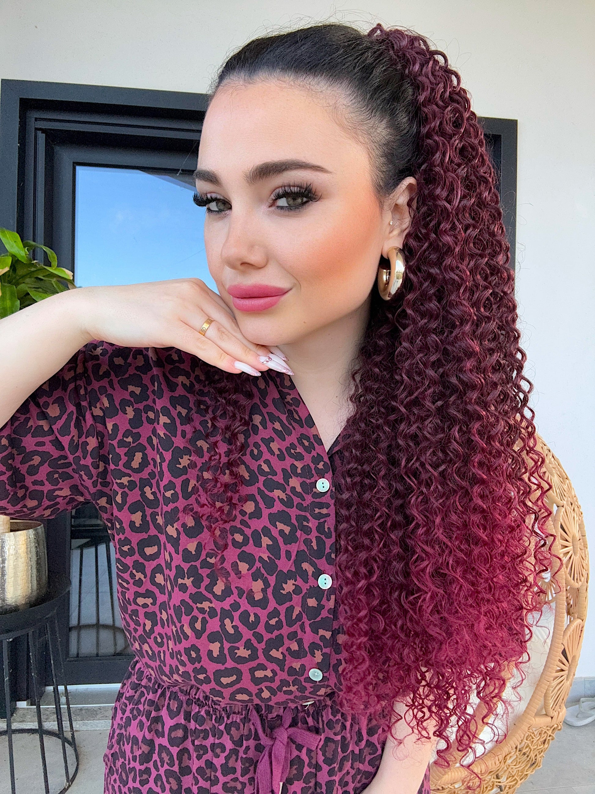 Coda Riccio afro con coulisse vari colori
