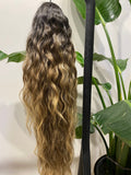 Coda riccia bionda degrade  MQ
