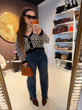 Cardigan maculato
