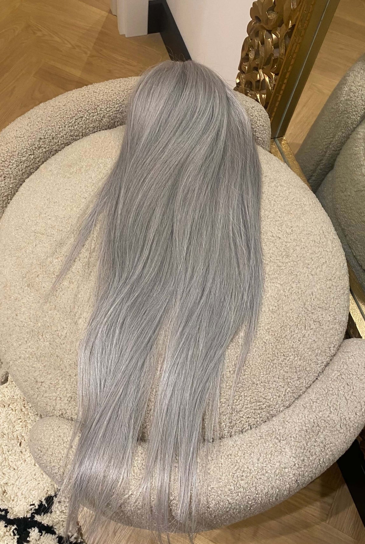 Coda light grey liscia con Coulisse Grigio Chiaro