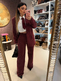 Completo due pezzi a righe
