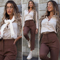 Camicia basic beige