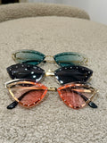 Occhiale cat con strass vari colori