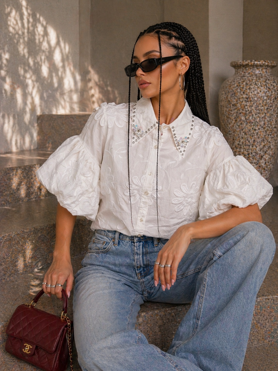 Camicia Ricamata Jewel