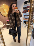 Camicia Oversize in Flanella a Quadri