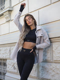 Giacca Teddy soft nude
