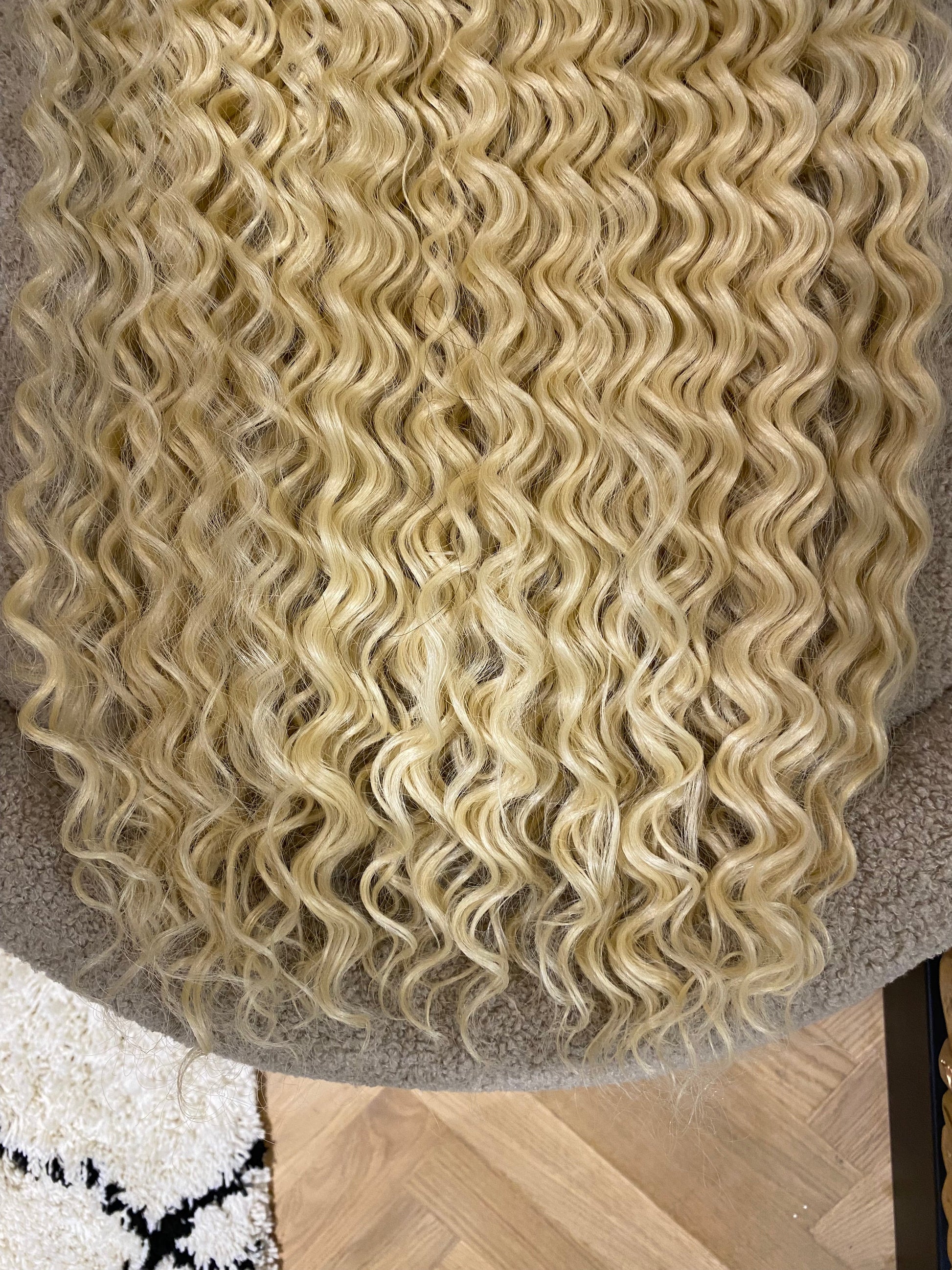Clip Extension Riccia Biondo platino