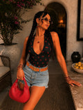 Top Halter Summer Print
