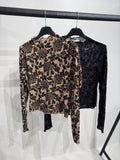 Maglia con ricamo fiori