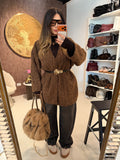 Cardigan Morbido Effetto Pelliccia