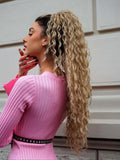 Coda #bionda K16  riccia con Coulisse Biondo 70cm