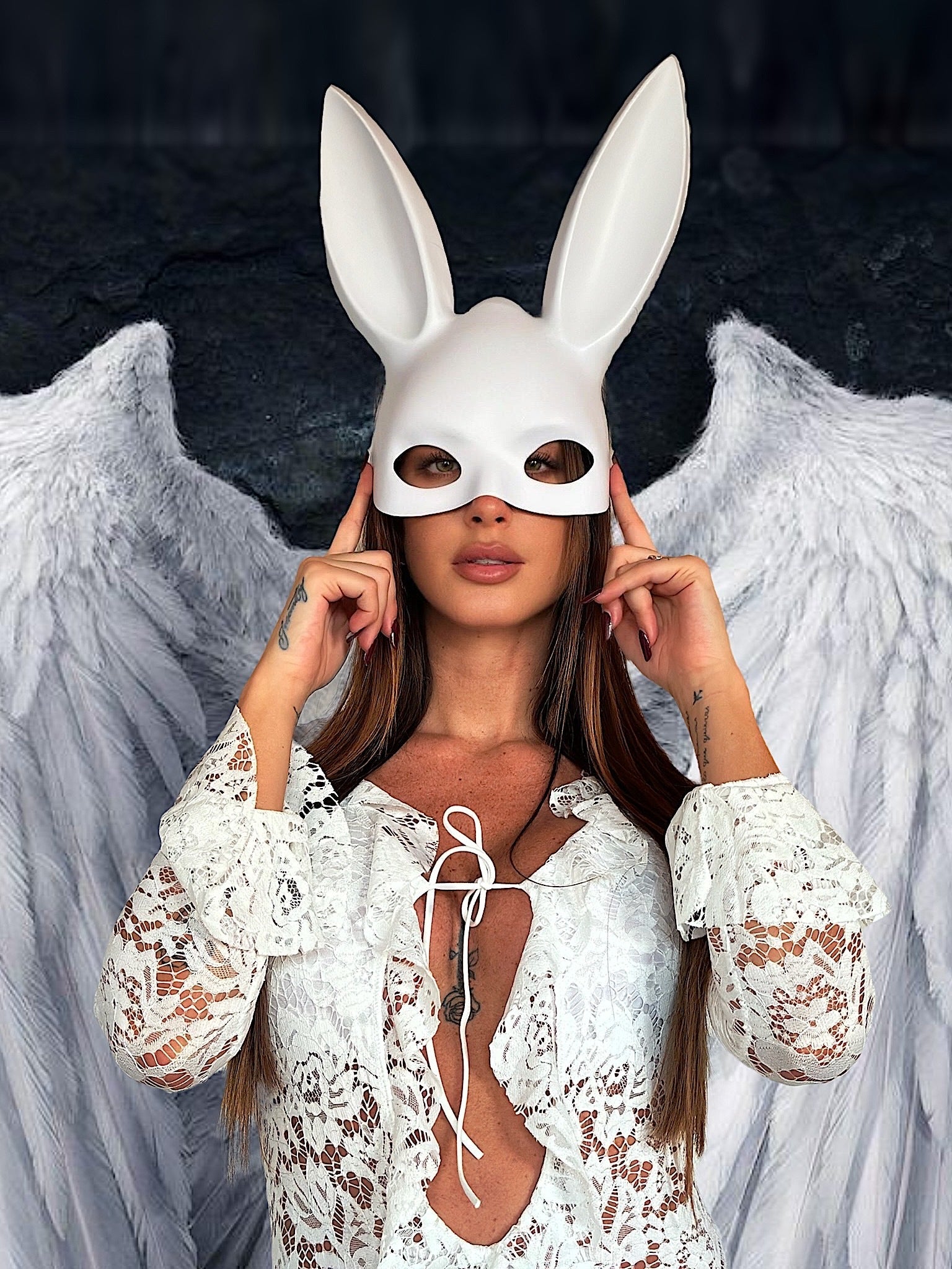 Maschera Rabbit White