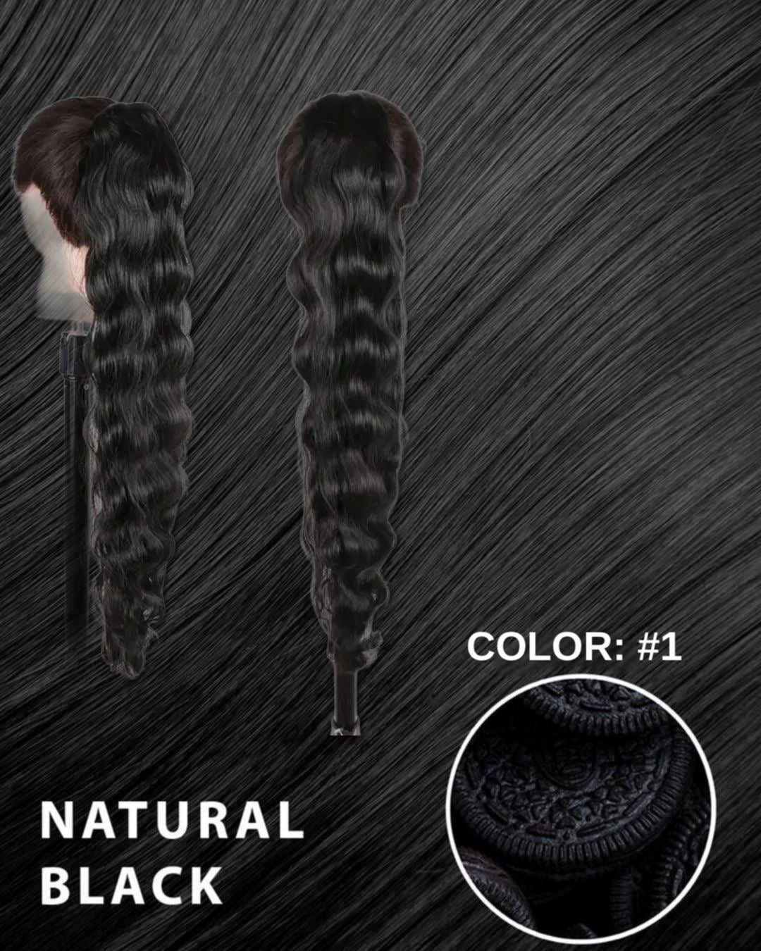 Coda #1 effetto ondulate con Coulisse nero