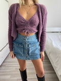 Due pezzi Cardigan e top glicine