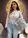 Maglia in pizzo romantic 3 colori