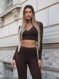 Completo casual/elegant choco