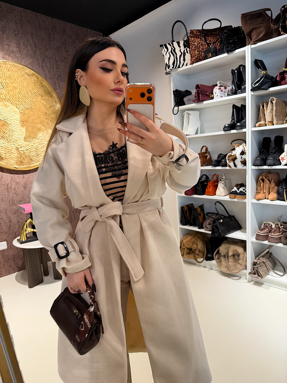 Cappotto lungo Creamy