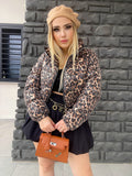 Bomber con paillettes animalier