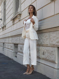 Completo giacca e pantalone burro