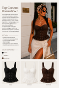 Top corsetto romantico