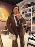 Completo due pezzi a righe