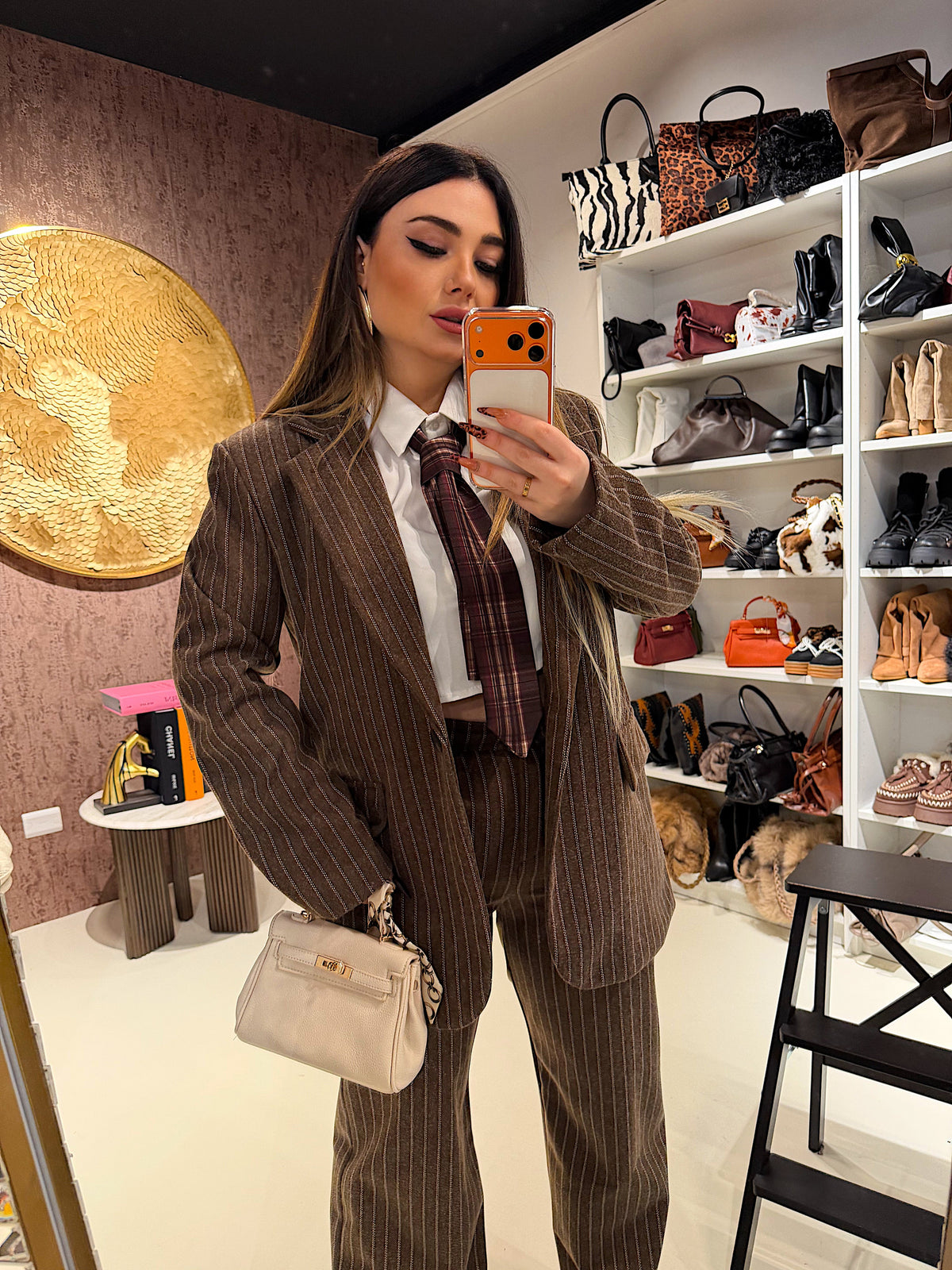 Completo due pezzi a righe