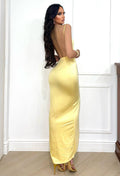 Bikini due pezzi body più gonna giallo