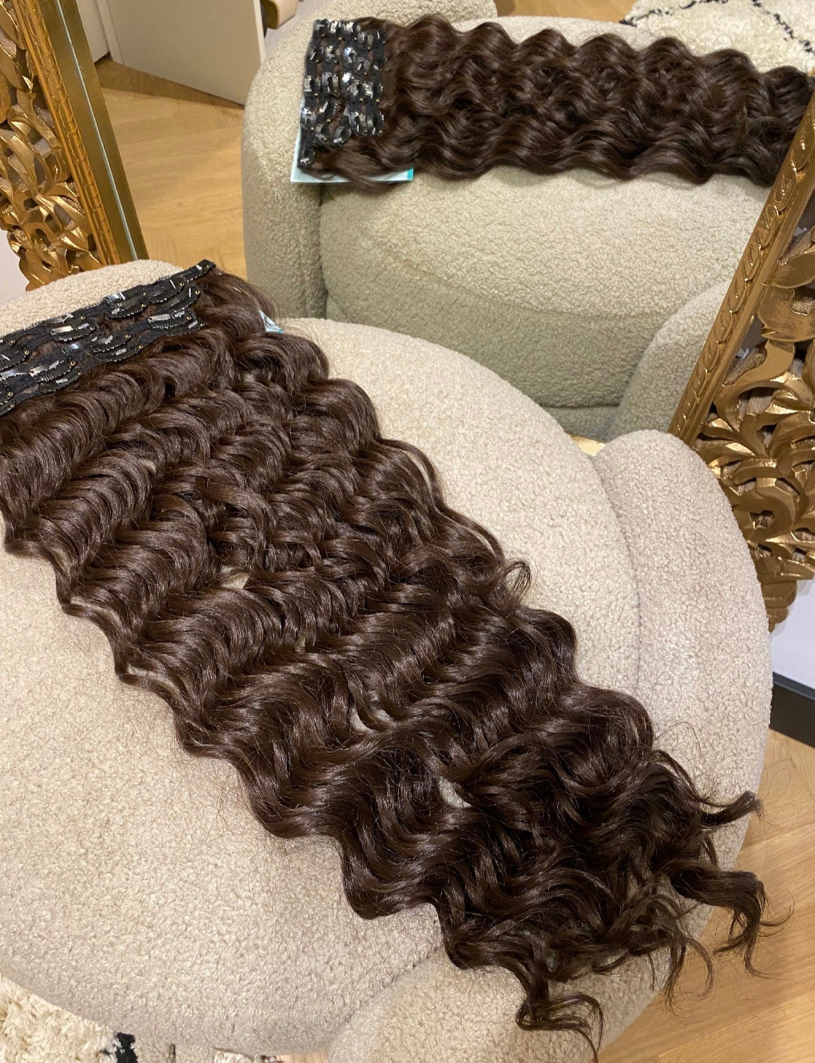 7 fasce onde morbide con clip vari colori