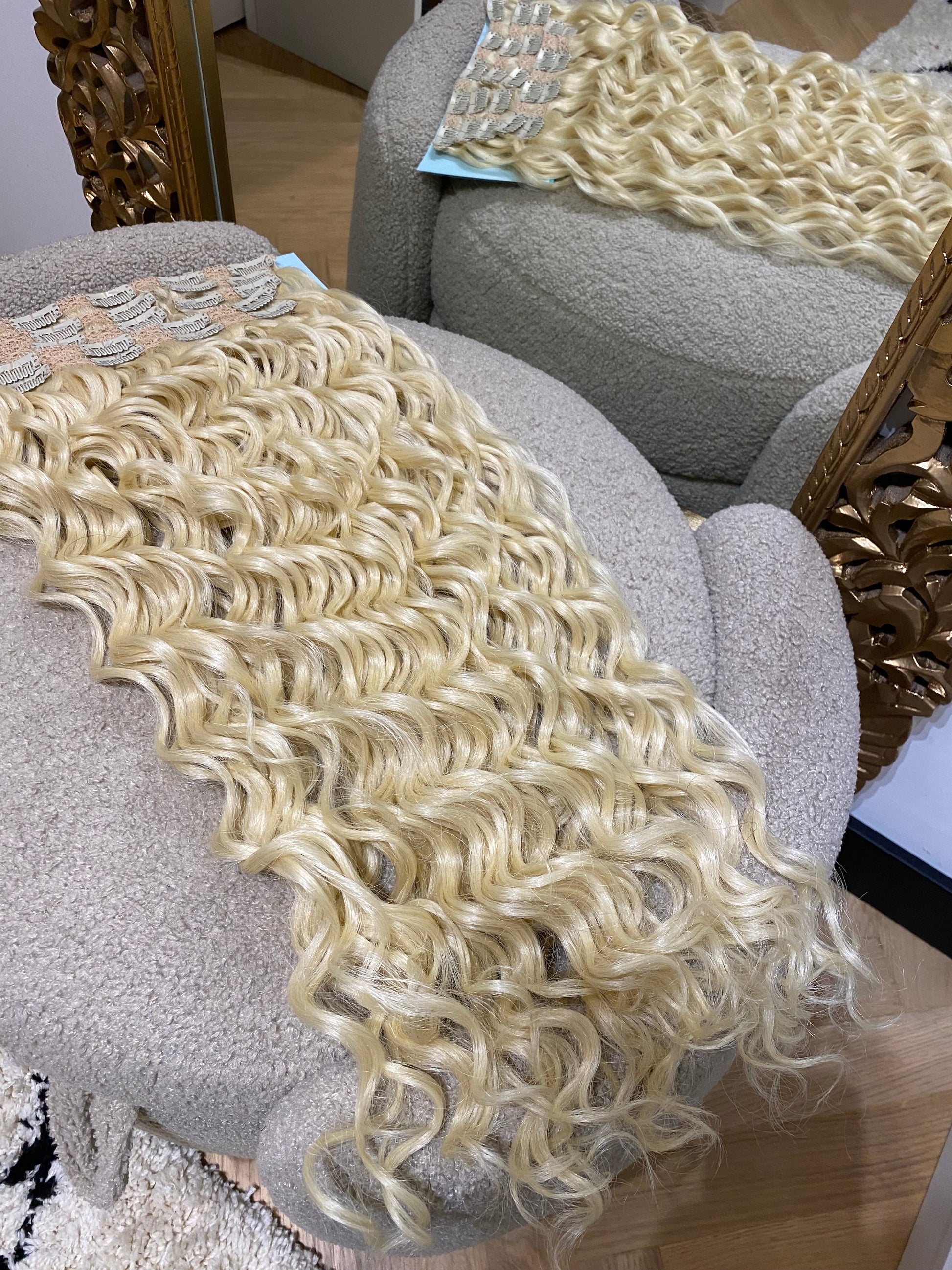 Clip Extension onde morbide biondo platino