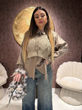 Camicia 2 in 1 Knit Beige