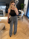 Pantalone glitter silver
