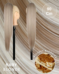 Coda extra long 90cm liscia con Coulisse vari colori