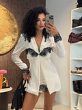 Completo giacca e short con pizzo