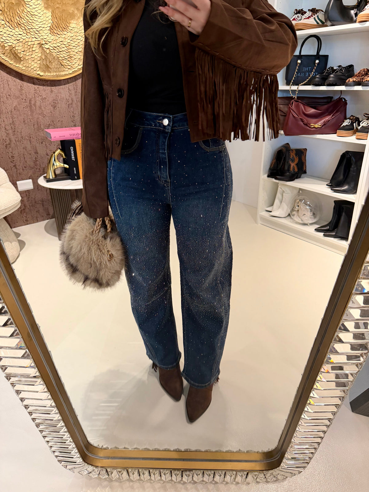 Jeans Balloon con brillantini
