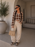 Maglia Crochet Geometrica Color Block