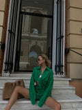 Set camicia e short verde