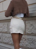 Gonna cargo beige